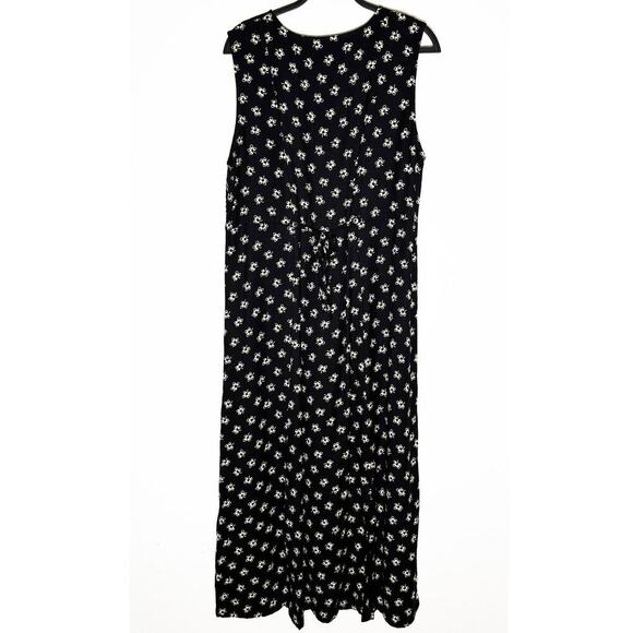 Vintage April Cornell Trading Women's Button Front Maxi Dress Rayon Made India L - Picture 2 of 12